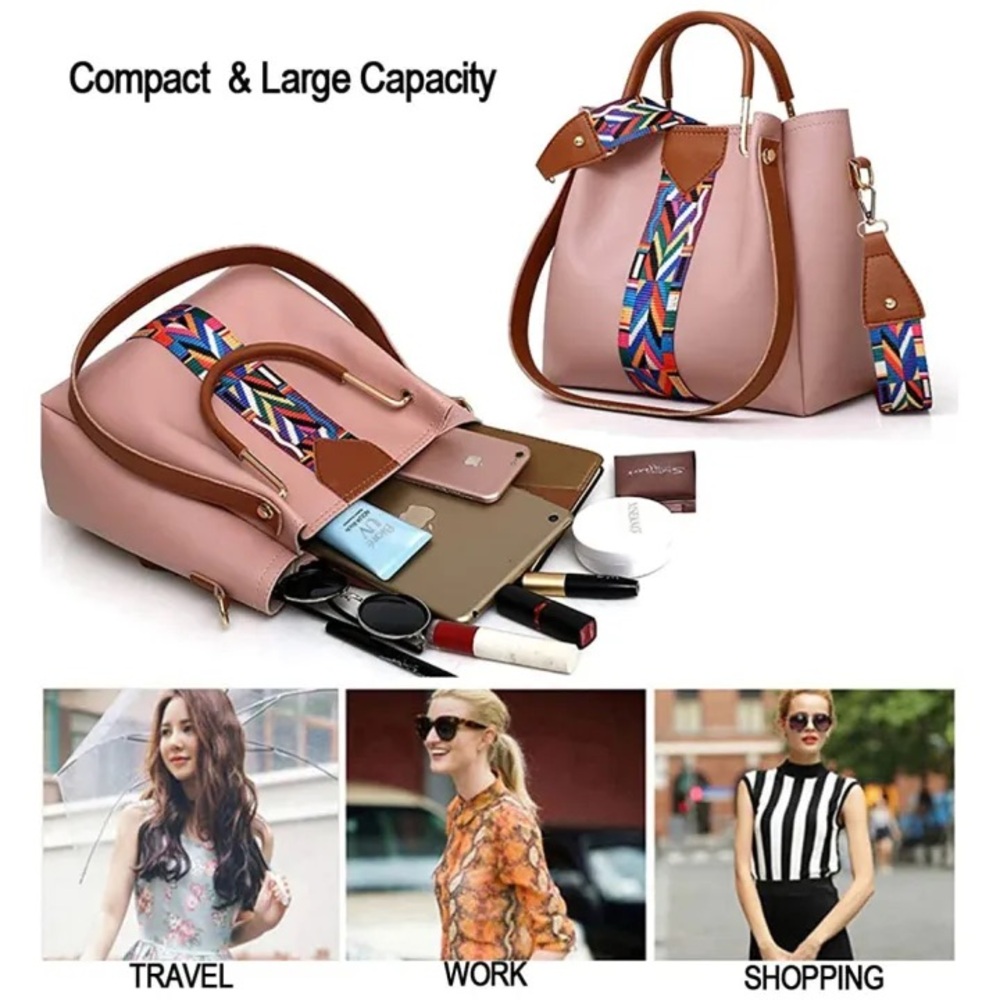 4 pc Chic Handbag Set - Picture 4 of 8
